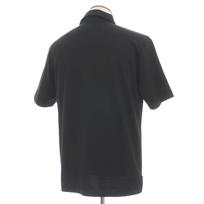 【中古】スリードッツ three dots コットンポリエステル 半袖ポロシャツ ブラック【サイズM（JPM）】【 状態ランクA 】【 メンズ 】