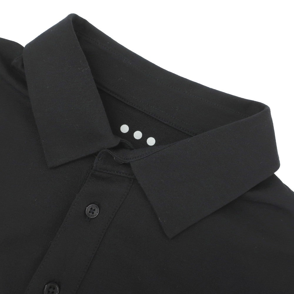 【中古】スリードッツ three dots コットンポリエステル 半袖ポロシャツ ブラック【サイズM（JPM）】【 状態ランクA 】【 メンズ 】