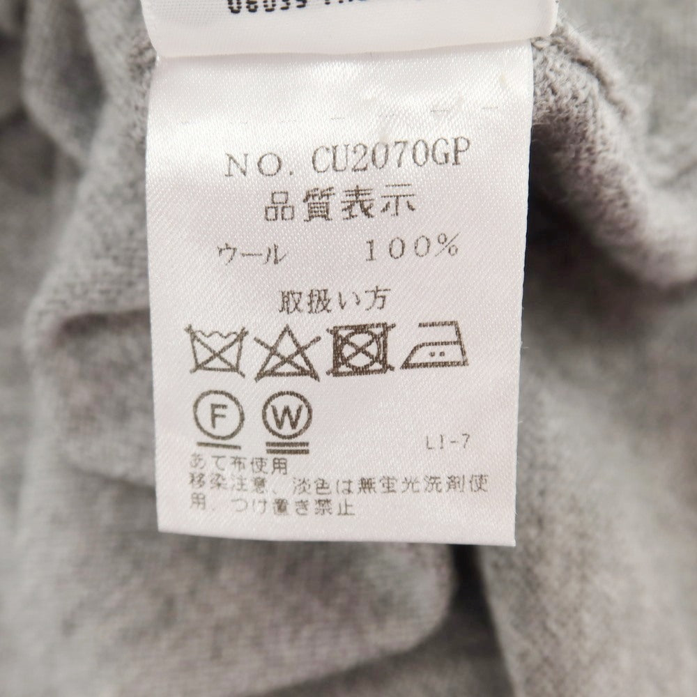 【中古】クルチアーニ CRUCIANI ウール クルーネック プルオーバーニット ライトグレー【サイズ52】【 状態ランクD 】【 メンズ 】