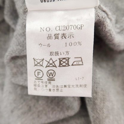 【中古】クルチアーニ CRUCIANI ウール クルーネック プルオーバーニット ライトグレー【サイズ52】【 状態ランクD 】【 メンズ 】