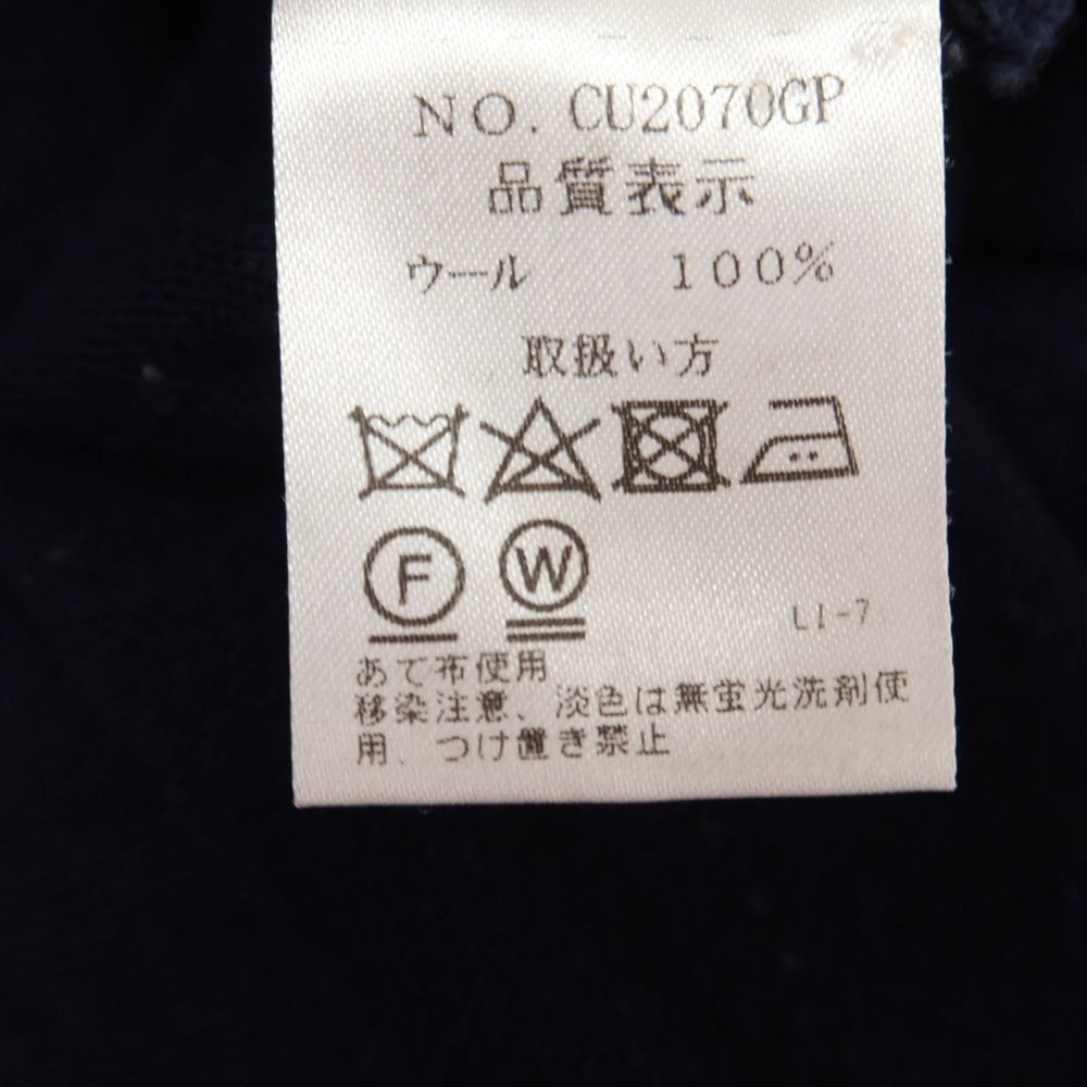 【中古】クルチアーニ CRUCIANI ウール クルーネック プルオーバーニット ネイビー【サイズ52】【 状態ランクB 】【 メンズ 】