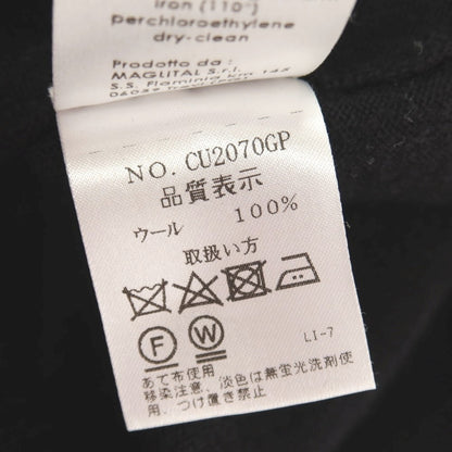 【中古】クルチアーニ CRUCIANI ウール クルーネック プルオーバーニット ブラック【サイズ52】【 状態ランクC 】【 メンズ 】