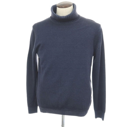 【中古】クルチアーニ CRUCIANI ウール タートルネック プルオーバーニット ネイビー【サイズ52】【 状態ランクC 】【 メンズ 】