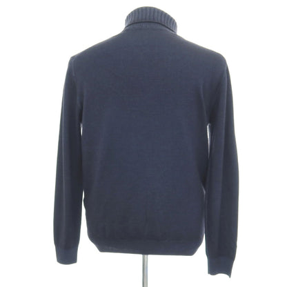 【中古】クルチアーニ CRUCIANI ウール タートルネック プルオーバーニット ネイビー【サイズ52】【 状態ランクC 】【 メンズ 】