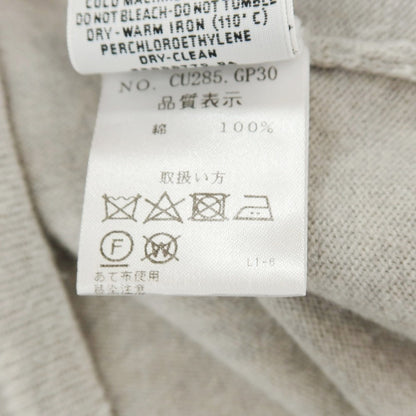 【中古】クルチアーニ CRUCIANI コットン 半袖 ポロニット ライトグレー【サイズ52】【 状態ランクC 】【 メンズ 】