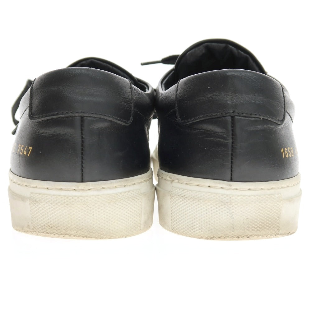 【中古】コモンプロジェクツ COMMON PROJECTS 1658 レザー スニーカー ブラック【サイズ42】【 状態ランクC 】【 メンズ 】