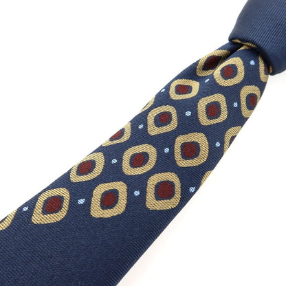 【中古】ヒルトン HILTON シルク ネクタイ ネイビー【 状態ランクA 】【 メンズ 】
