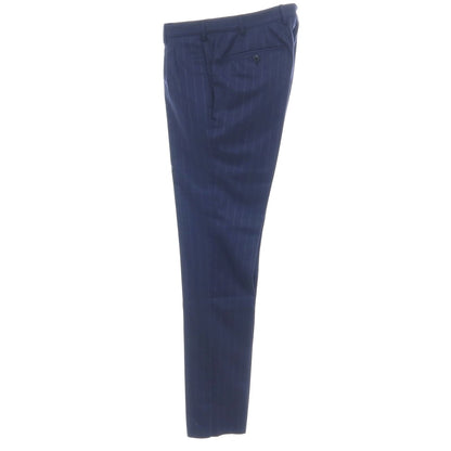 【中古】サルトリア ラトーレ SARTORIA LATORRE nano・universe Library別注 ウール ストライプ 2つボタンスーツ ライトネイビー【サイズ48】【 状態ランクD 】【 メンズ 】