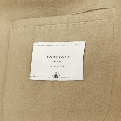 【中古】ボリオリ BOGLIOLI K.JACKET カシミヤ 2B カジュアルジャケット カーキベージュ【サイズ48】【 状態ランクC 】【 メンズ 】