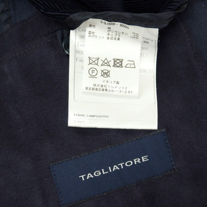 【中古】タリアトーレ TAGLIATORE ストレッチ コットン 細畝コーデュロイ ダブル4B カジュアルジャケット ネイビー【サイズ48】【 状態ランクB 】【 メンズ 】