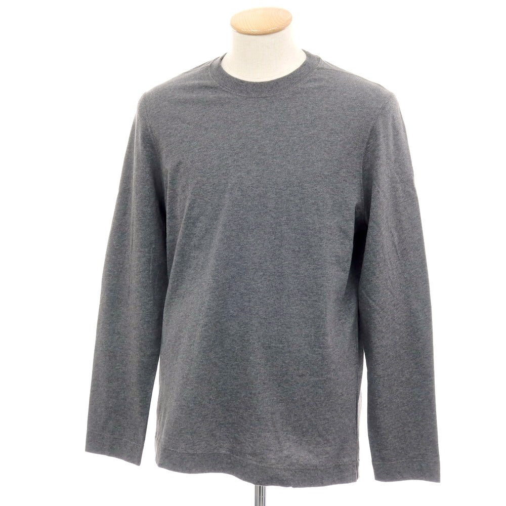 【中古】ブルネロクチネリ Brunello Cucinelli コットン クルーネック 長袖Ｔシャツ グレー【サイズS】【 状態ランクA 】【 メンズ 】