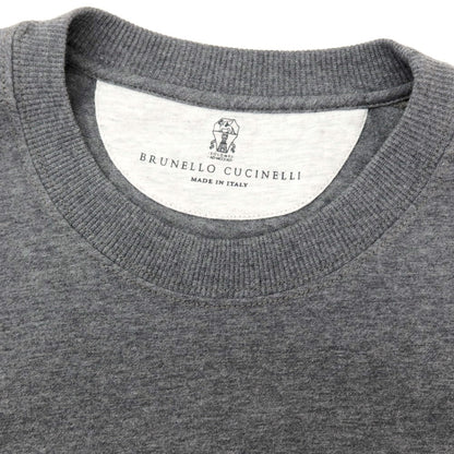 【中古】ブルネロクチネリ Brunello Cucinelli コットン クルーネック 長袖Ｔシャツ グレー【サイズS】【 状態ランクA 】【 メンズ 】
