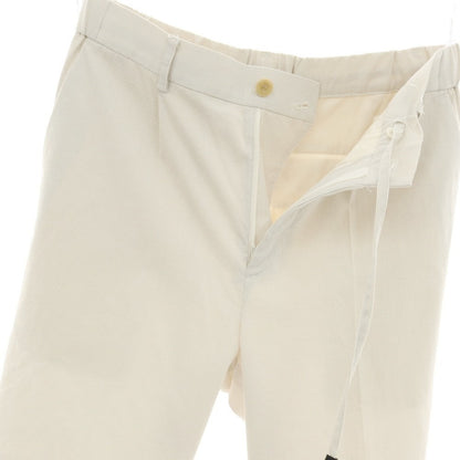 【SALE30%OFF/返品不可】【中古】エストネーション ESTNATION ストレッチ コットン系 ストライプ イージースラックスパンツ ホワイトxグレージュ【 サイズ48 】【 状態ランクB 】【 メンズ 】
