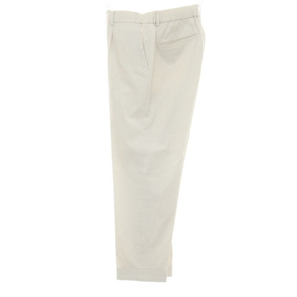 【SALE30%OFF/返品不可】【中古】エストネーション ESTNATION ストレッチ コットン系 ストライプ イージースラックスパンツ ホワイトxグレージュ【 サイズ48 】【 状態ランクB 】【 メンズ 】