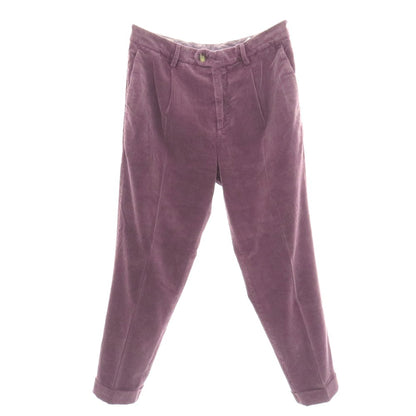 【中古】ブルネロクチネリ Brunello Cucinelli コットン 太畝 コーデュロイパンツ パープル系【サイズ50】【 状態ランクB 】【 メンズ 】