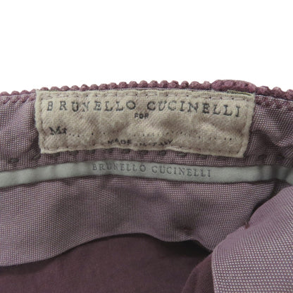 【中古】ブルネロクチネリ Brunello Cucinelli コットン 太畝 コーデュロイパンツ パープル系【サイズ50】【 状態ランクB 】【 メンズ 】