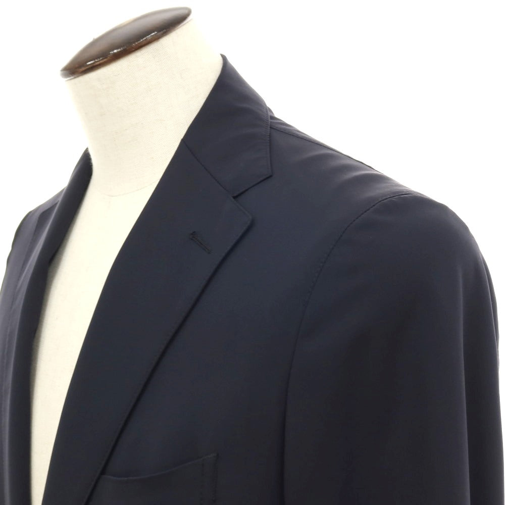 【中古】タリアトーレ TAGLIATORE ストレッチ ナイロン 2つボタンスーツ セットアップ ダークネイビー【サイズ50】【 状態ランクB 】【 メンズ 】