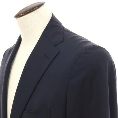 【中古】タリアトーレ TAGLIATORE ストレッチ ナイロン 2つボタンスーツ セットアップ ダークネイビー【サイズ50】【 状態ランクB 】【 メンズ 】