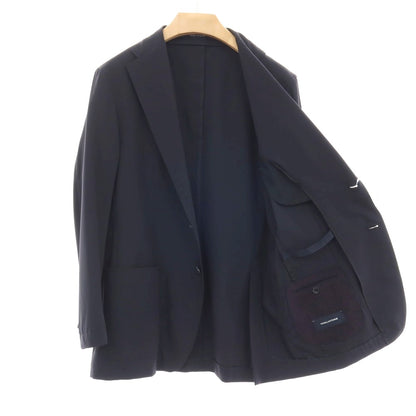 【中古】タリアトーレ TAGLIATORE ストレッチ ナイロン 2つボタンスーツ セットアップ ダークネイビー【サイズ50】【 状態ランクB 】【 メンズ 】