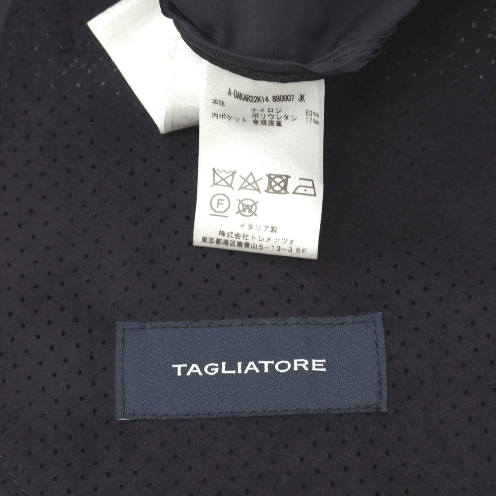 【中古】タリアトーレ TAGLIATORE ストレッチ ナイロン 2つボタンスーツ セットアップ ダークネイビー【サイズ50】【 状態ランクB 】【 メンズ 】