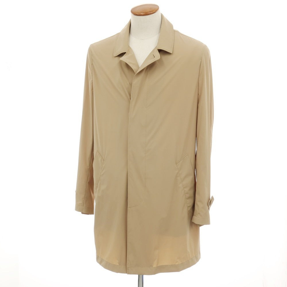 【中古】ブルネロクチネリ Brunello Cucinelli ストレッチ ナイロン ステンカラーコート ベージュ【サイズ46】【 状態ランクA 】【 メンズ 】