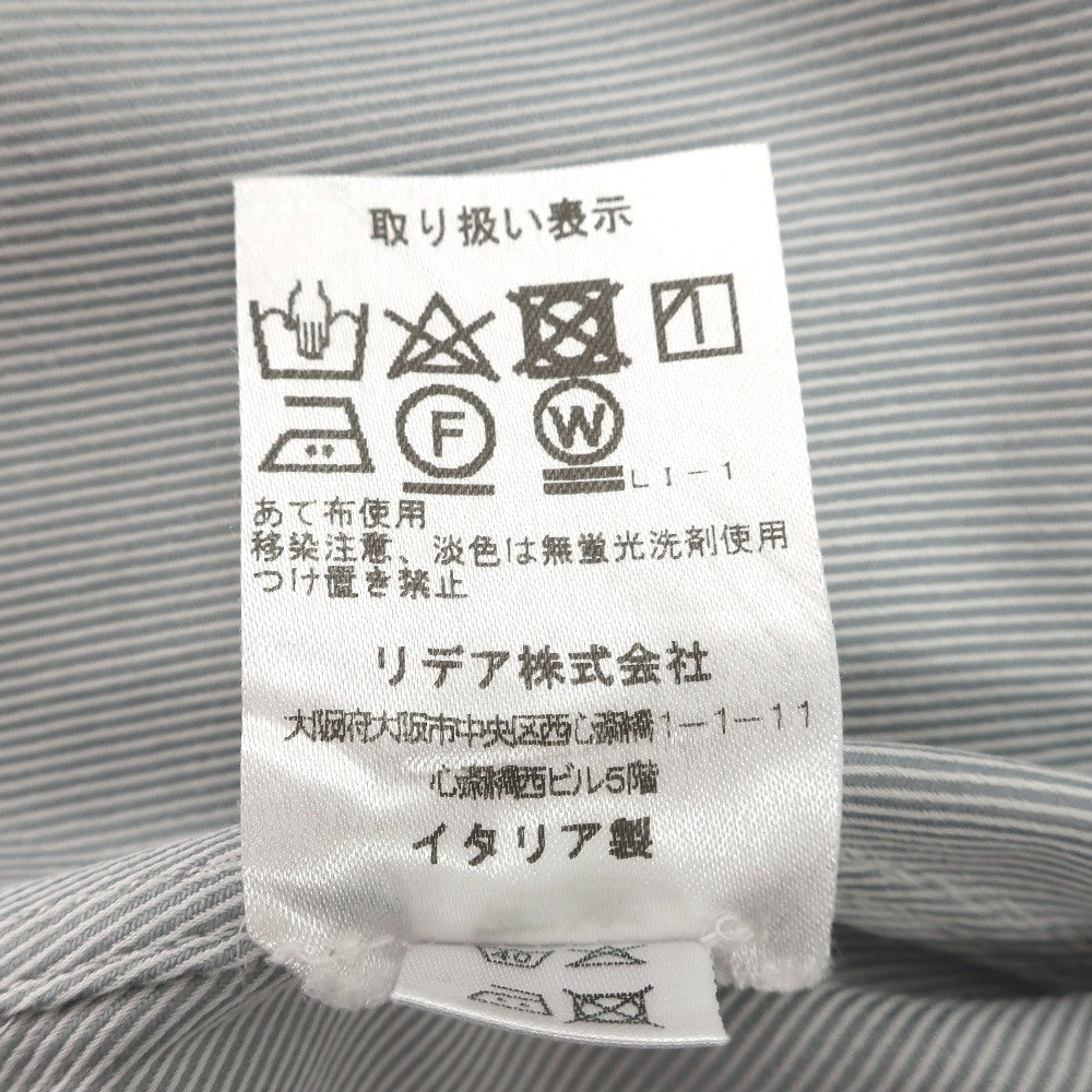 【中古】フライ FRAY コットン セミワイドカラー ドレスシャツ ライトグレー【サイズ40】【 状態ランクC 】【 メンズ 】