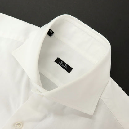 【中古】バルバ BARBA コットン ホリゾンタルカラー ドレスシャツ ホワイト【サイズ40】【 状態ランクB 】【 メンズ 】