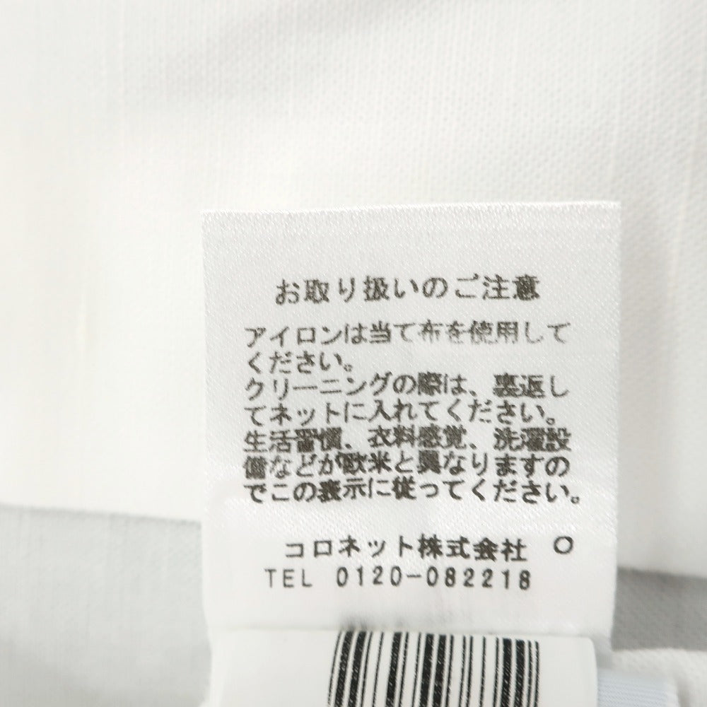【中古】バルバ BARBA コットンリネン ワイドカラー ドレスシャツ ホワイト【サイズ40】【 状態ランクC 】【 メンズ 】