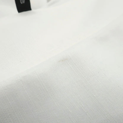 【中古】バルバ BARBA コットンリネン ワイドカラー ドレスシャツ ホワイト【サイズ40】【 状態ランクC 】【 メンズ 】