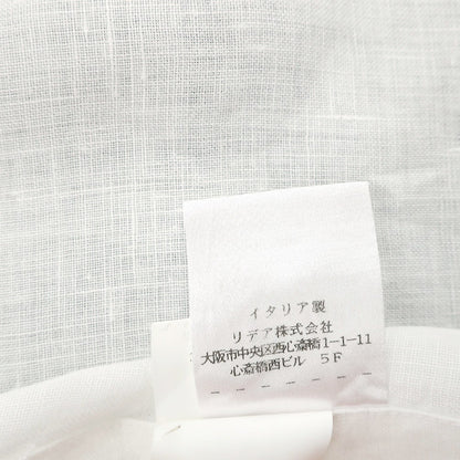 【中古】バルバ BARBA リネン ホリゾンタルカラー ドレスシャツ ホワイト【サイズ39】【 状態ランクB 】【 メンズ 】
