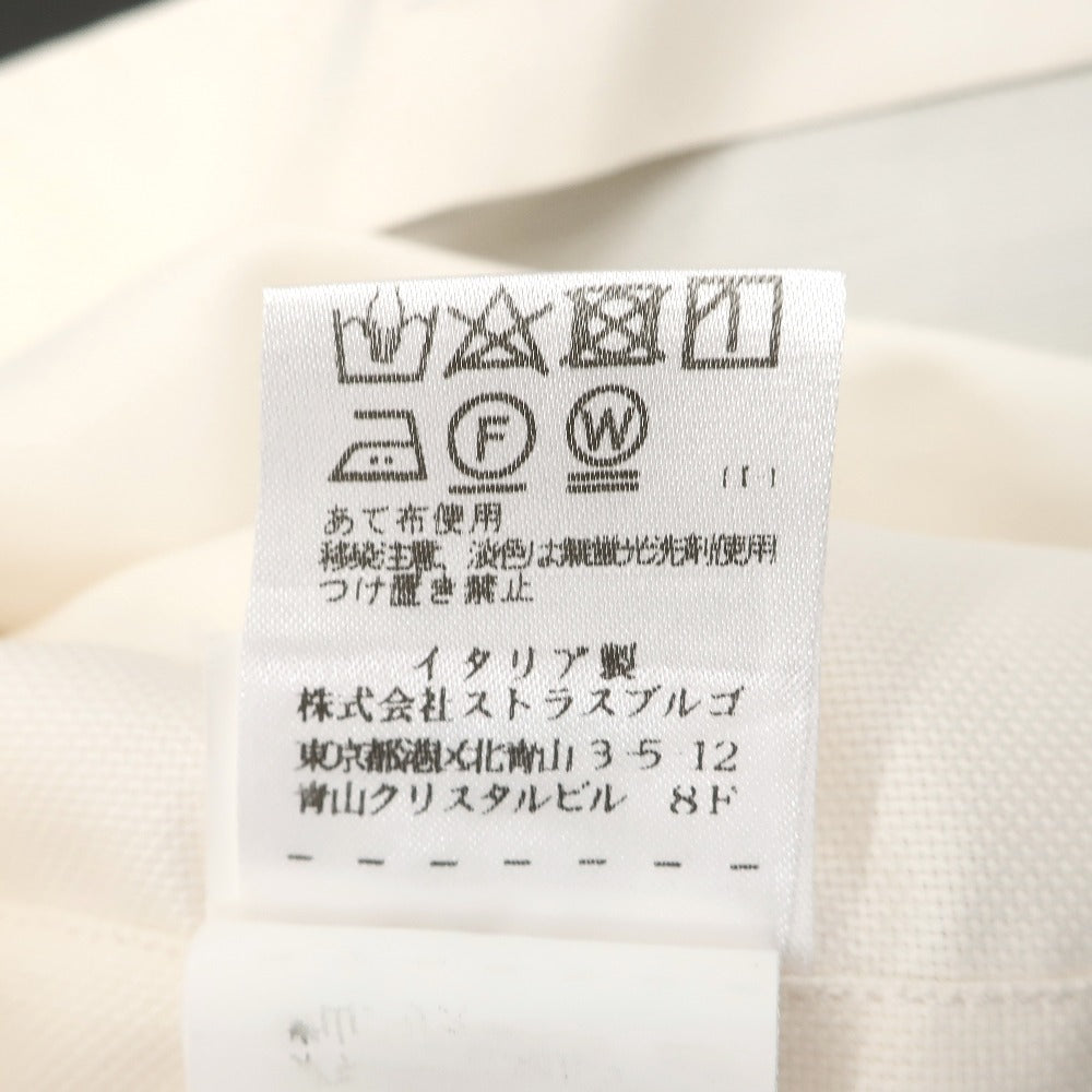 【中古】バルバ ダンディライフ BARBA DANDY LIFE コットン ワイドカラー ドレスシャツ アイボリー【サイズ39】【 状態ランクB 】【 メンズ 】