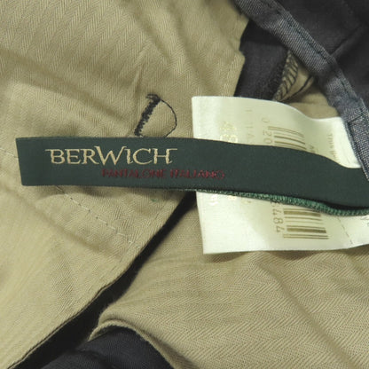 【中古】ベルウィッチ BERWICH Super150’S ウール イージー カジュアルスラックスパンツ ダークグレー【サイズ48】【 状態ランクB 】【 メンズ 】