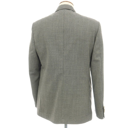 【中古】ラルディーニ LARDINI ウール ダブル4B テーラードジャケット ブラックxホワイト【サイズ48】【 状態ランクA 】【 メンズ 】