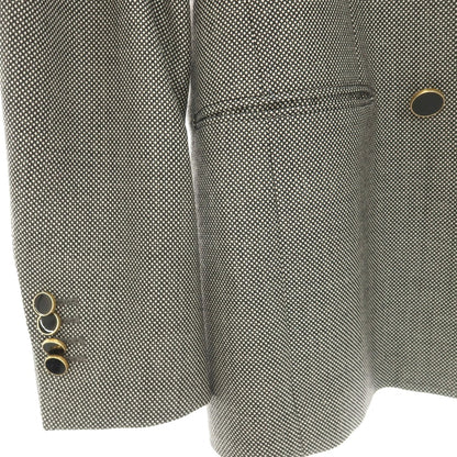 【中古】ラルディーニ LARDINI ウール ダブル4B テーラードジャケット ブラックxホワイト【サイズ48】【 状態ランクA 】【 メンズ 】