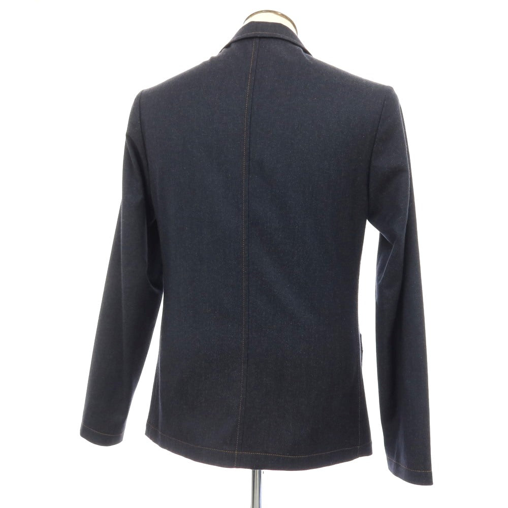 【中古】ヤコブコーエン JACOB COHEN J586 ストレッチ ウールコットンナイロン 3B カジュアルジャケット ネイビー【サイズ50】【 状態ランクA 】【 メンズ 】
