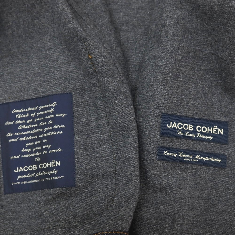 【中古】ヤコブコーエン JACOB COHEN J586 ストレッチ ウールコットンナイロン 3B カジュアルジャケット ネイビー【サイズ50】【 状態ランクA 】【 メンズ 】