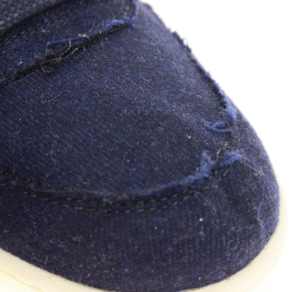 【中古】【未使用】ディアドラ Diadora MI Basket Row Cut ITA Valdilana ウールフランネル スニーカー ネイビー【サイズ26】【 状態ランクS 】【 メンズ 】