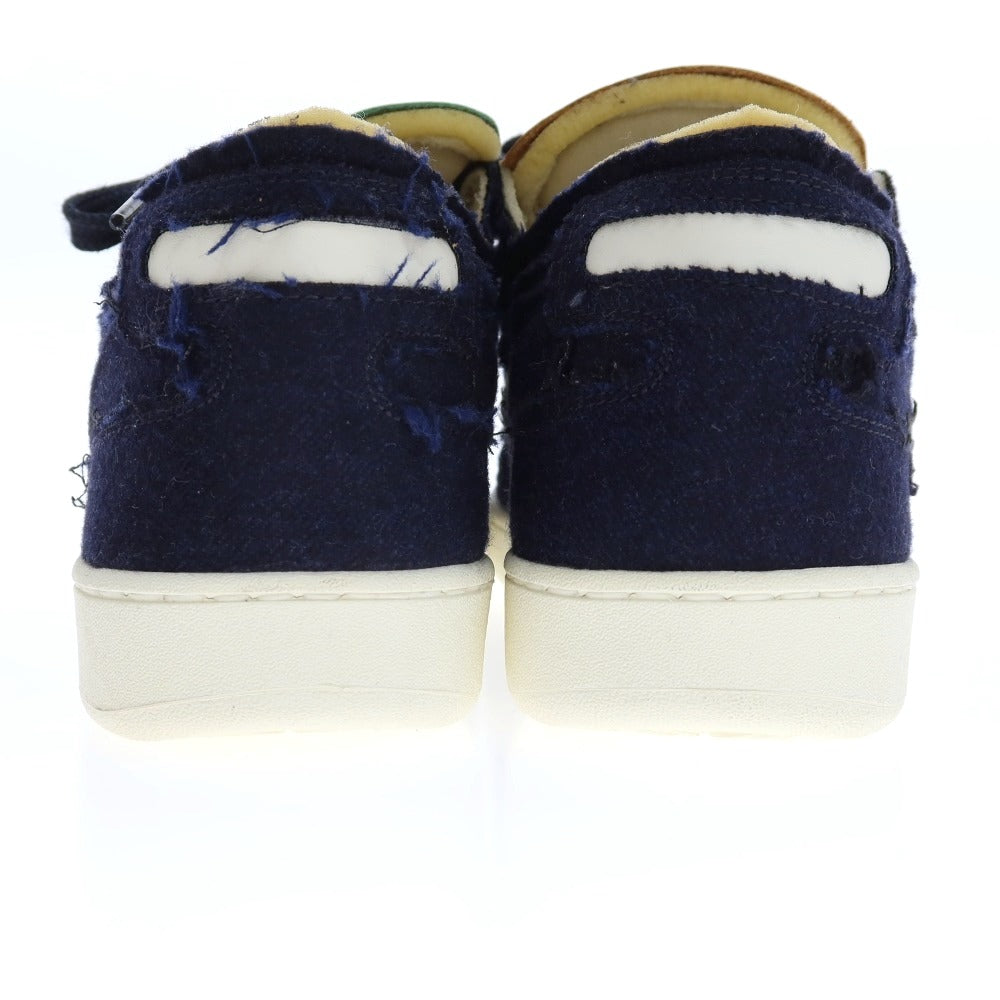 【中古】【未使用】ディアドラ Diadora MI Basket Row Cut ITA Valdilana ウールフランネル スニーカー ネイビー【サイズ26】【 状態ランクS 】【 メンズ 】