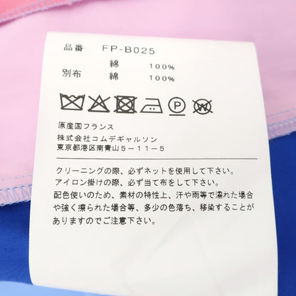 【中古】【未使用】コムデギャルソンシャツ COMME des GARCONS SHIRT 2025年秋冬 コットン パッチワーク カジュアルシャツ ブルーxピンク【サイズS】【 状態ランクS 】【 メンズ 】