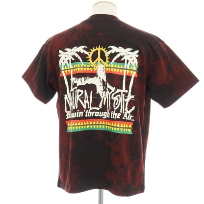 【中古】【未使用】ディーヴァ ステイツ DEVA STATES コットン クルーネック 半袖Ｔシャツ ブリーチドブラック（ブラック×ボルドー）【サイズS】【 状態ランクS 】【 メンズ 】