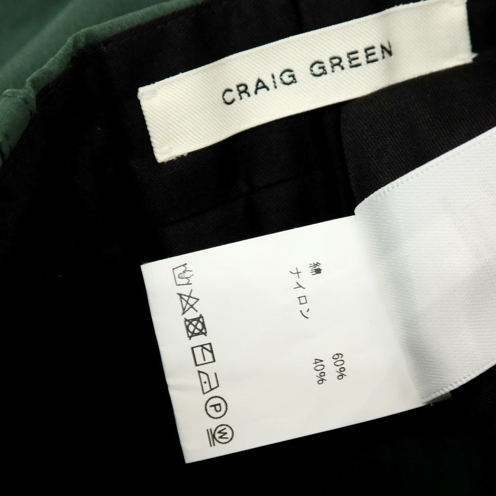 【中古】クレイグ グリーン CRAIG GREEN コットンナイロン カジュアルパンツ グリーン【サイズS】【 状態ランクB 】【 メンズ 】