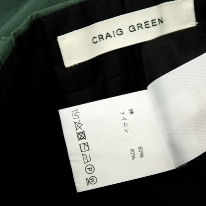 【中古】クレイグ グリーン CRAIG GREEN コットンナイロン カジュアルパンツ グリーン【サイズS】【 状態ランクB 】【 メンズ 】