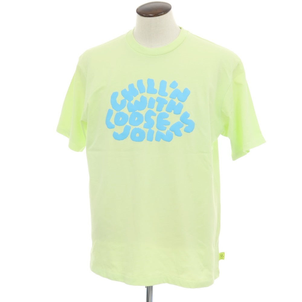 【中古】ルーズ ジョインツ LOOSE JOINTS コットン クルーネック 半袖Ｔシャツ ライム【サイズL】【 状態ランクA 】【 メンズ 】