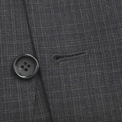 【新品】カナーリ CANALI ウール チェック 3B 3つボタンスーツ グレーxダークブラウン【サイズ44】【 状態ランクN 】【 メンズ 】