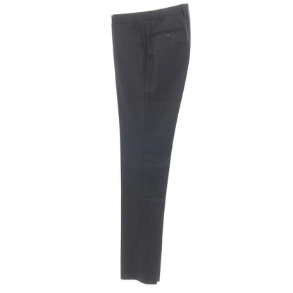 【新品】カナーリ CANALI ウール チェック 3B 3つボタンスーツ グレーxダークブラウン【サイズ46】【 状態ランクN 】【 メンズ 】