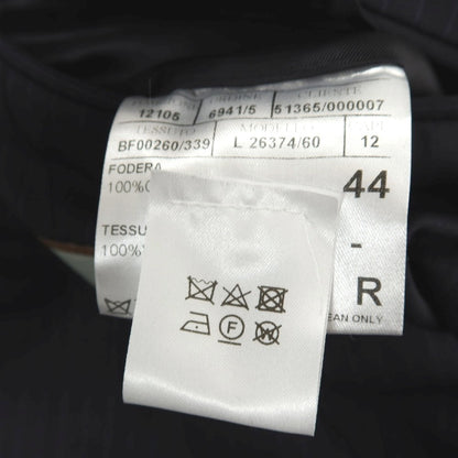 【新品】カナーリ CANALI ウール ピンストライプ 3B 3つボタンスーツ ダークネイビーxネイビーブルー【サイズ44】【 状態ランクN 】【 メンズ 】