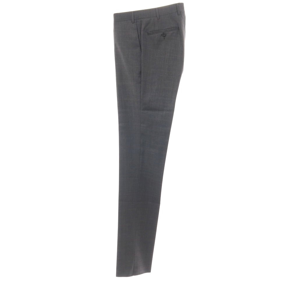 【新品】カナーリ CANALI ウール チェック 3B 3つボタンスーツ グレーxブラウン【サイズ44】【 状態ランクN 】【 メンズ 】