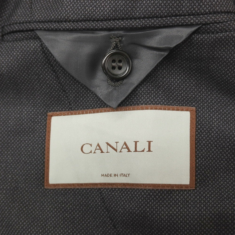 【新品】カナーリ CANALI ウール 3つボタンスーツ ダークグレー【サイズ44】【 状態ランクN 】【 メンズ 】
