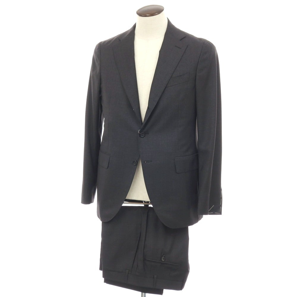 【新品】カナーリ CANALI ウール 3つボタンスーツ ダークグレー【サイズ50】【 状態ランクN 】【 メンズ 】