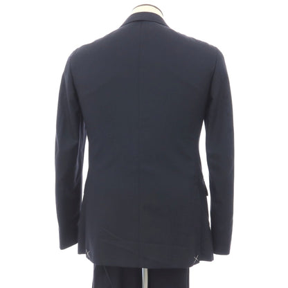 【新品】カナーリ CANALI CAre ウール チェック 3つボタンスーツ ネイビー【サイズ50】【 状態ランクN 】【 メンズ 】